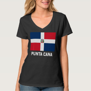 Camiseta Punta Cana República Dominicana Bandeira Emblem Es