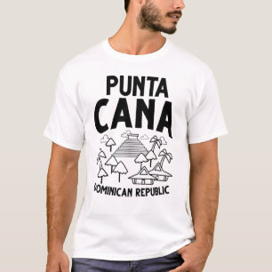 Camiseta Punta Cana - República Dominicana - Skyline Map Tr