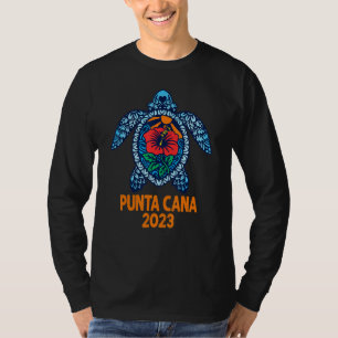 Camiseta Punta Cana Sea Turtle Dominicana 2023 Fluxo de Hib