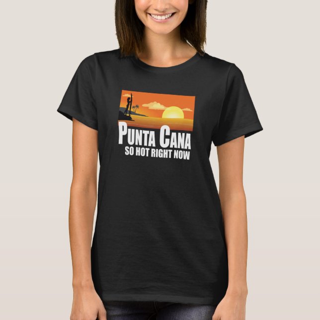 Camiseta Punta Cana so hot right now Retro Travel Beach Vac (Frente)