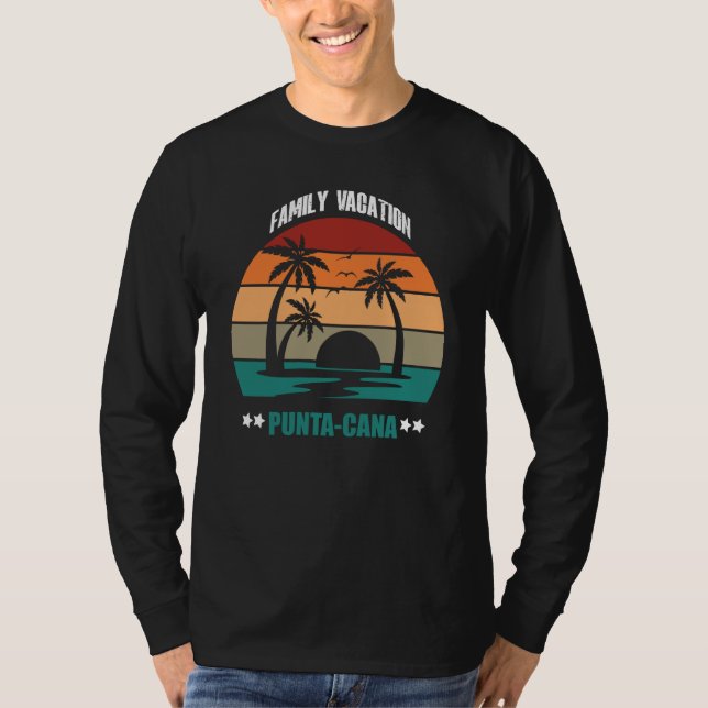 Camiseta Punta Cana Summer Family Couple Matching Holiday (Frente)