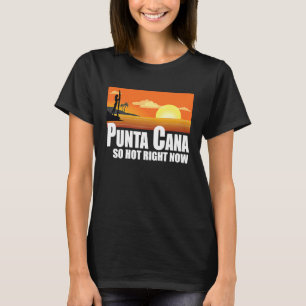 Camiseta Punta Cana tão quente agora Retro Viagem Beach Vac