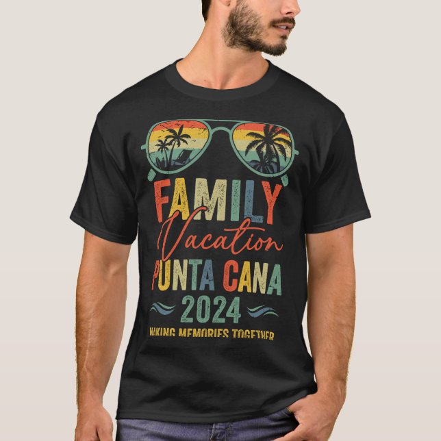 Camiseta Punta Cana Vacation 2024 Matching Family Group Sum (Frente)