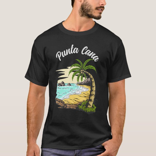 Camiseta Punta Cana vacation, Punta Cana souvenirs Dominica (Frente)