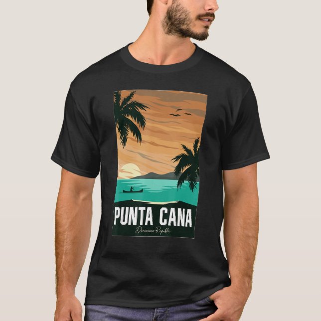 Camiseta Punta Cana vacation, Punta Cana souvenirs Dominica (Frente)