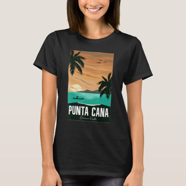 Camiseta Punta Cana vacation, Punta Cana souvenirs Dominica (Frente)