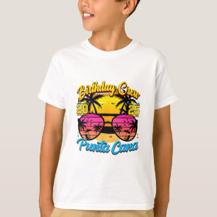Camiseta Punta Retro Cana Equipe de Aniversário 2025 Pôr do