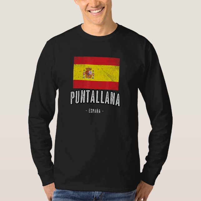 Camiseta Puntallana Espanha ES Flag City - Bandera Ropa - (Frente)