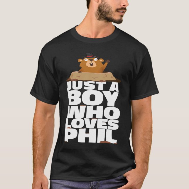 Camiseta Punxsy Phil's Cute Groundhog Day Holiday Idea for  (Frente)