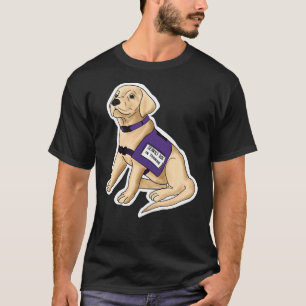 Camiseta Pup de Serviço de Laboratório Amarelo
