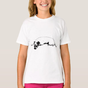 Camiseta Pup em linhagem nítida para os Dias de outono