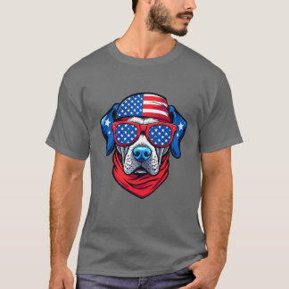 Camiseta Pup Patriótico em Estilo
