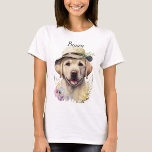 CAMISETA PUPPY ADORÁVEL DE RECUPERAÇÃO DE LABRADOR AMARELO