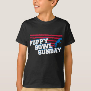Camiseta Puppy Bowl Domingo Cachorro Cortado Presente