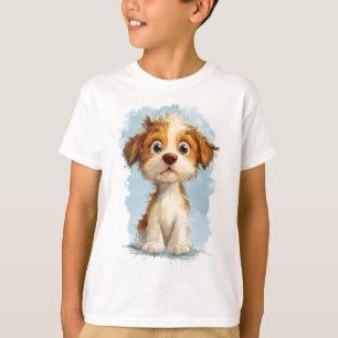 Camiseta Puppy do desenho animado de Kawaii