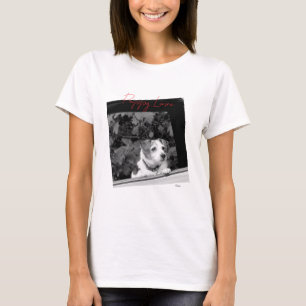 Camiseta Puppy Love Black & White Dog Photo