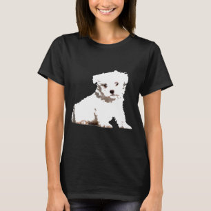 Camiseta Puppy maltês