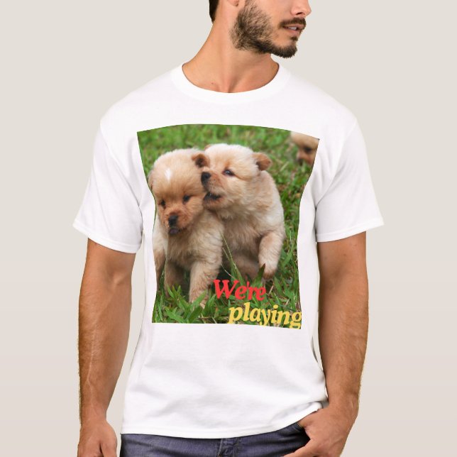 Camiseta puppy personalize t-shirts/capuzes clássicas premi (Frente)
