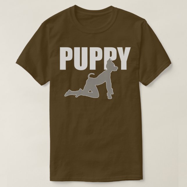 Camiseta Puppy Pride Human Puppy Play (Frente do Design)