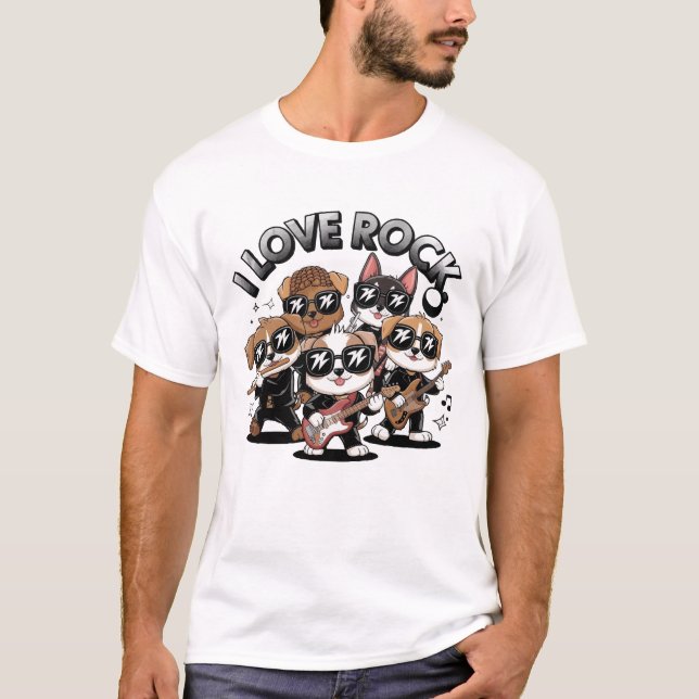 Camiseta Puppy rock band (Frente)