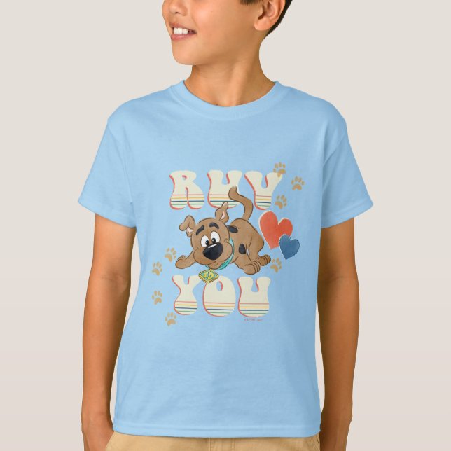 Camiseta Puppy Scooby-Doo "Ruv You" (Frente)