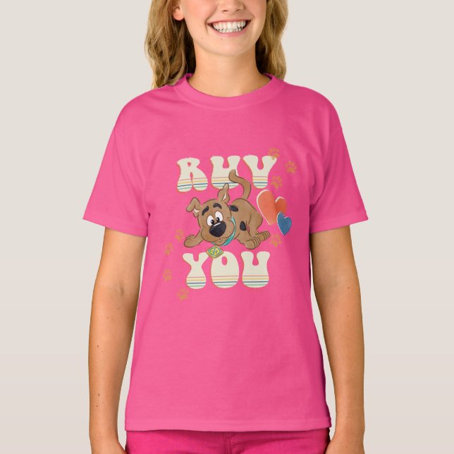 Camiseta Puppy Scooby-Doo "Ruv You" (Frente)