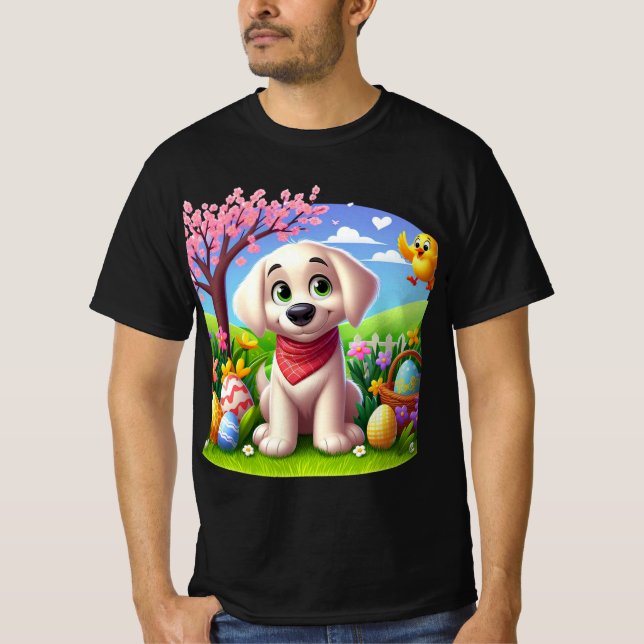 Camiseta Puppy Springtime (Frente)
