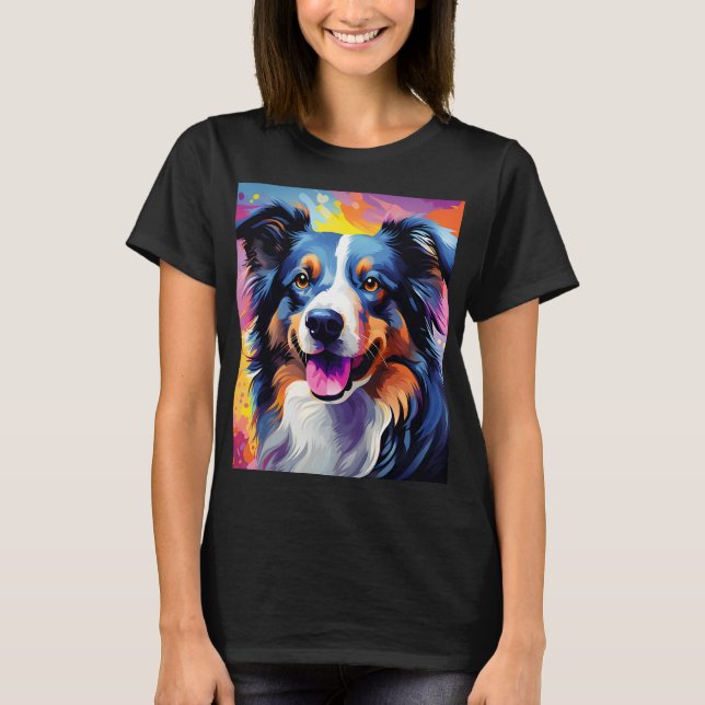 Camiseta Puppy Watercolor (Frente)