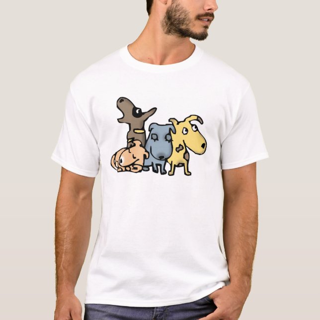 Camiseta Puppyes colorido (Frente)