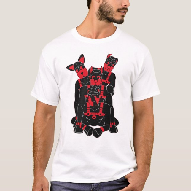 Camiseta Pups humanos em Play (Frente)