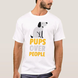 Camiseta "Pups Sobre Pessoas, Dia dos Cães