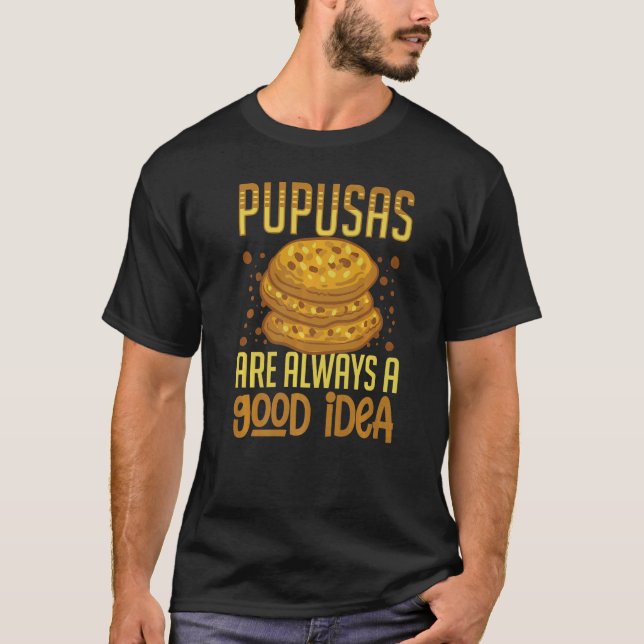 Camiseta Pupusas El Salvador Comida Queijo Salvadorenho Cri (Frente)