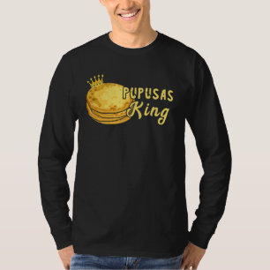 Camiseta Pupusas King El Salvadorian Comida Crown Pupusas M