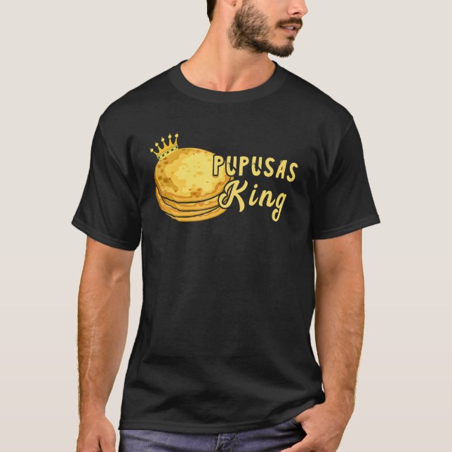Camiseta Pupusas King El Salvadorian Comida Crown Pupusas M (Frente)