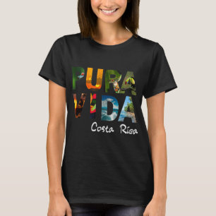 Camiseta Pura Vida Costa Rica Homens Mulheres Crianças Amig