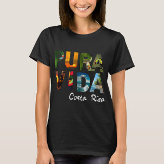Camiseta Pura Vida Costa Rica Homens Mulheres Crianças Amig