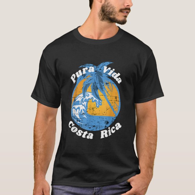 Camiseta Pura Vida Costa Rica Legal Ocean Beach (Frente)