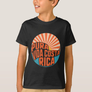 Camiseta Pura Vida Costa Rica Pôr do Sol Surfando Verão
