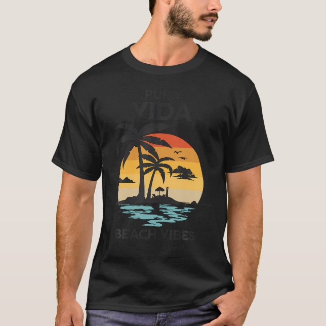 Camiseta Pura Vida Navegando Na Costa Rica Navegando Pura V (Frente)