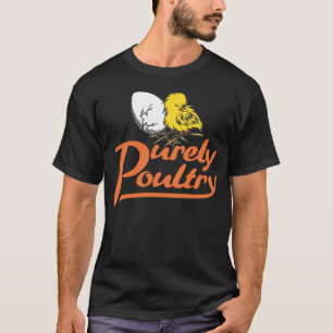 Camiseta Puramente Tshirt preto das aves domésticas