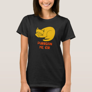 Camiseta Purdon Me Sir Cat Kitten Humor Coworker Chefe