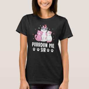 Camiseta Purdon Me Sir Cat Kitten Humor Coworker Chefe