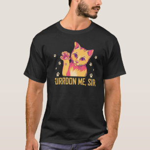 Camiseta Purdon Me Sir Cat Lover Engraçado Cotrabalho Humor