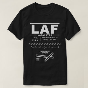 Camiseta Purdue Univ. Aeroporto LAF T-Shirt
