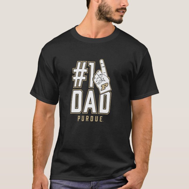 Camiseta Purdue University Boilermakers #1 Dad (Frente)