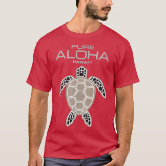 Camiseta Pure Aloha Hawaii Sea Turtle Moderno Desig Havaian