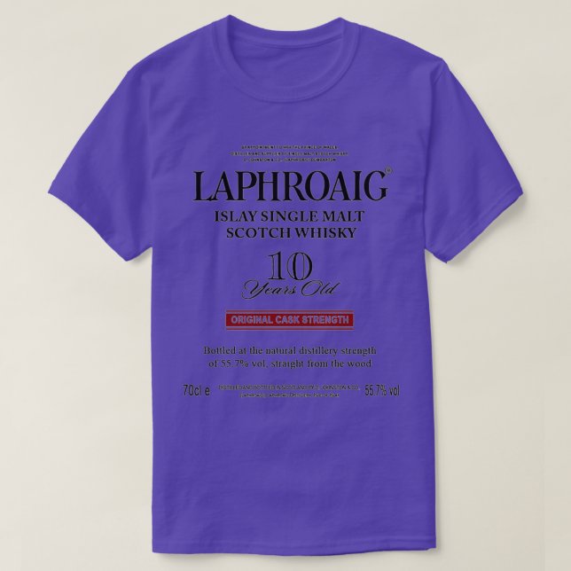 Camiseta Pure Beer Laphroaig Scotch Whisky (Frente do Design)