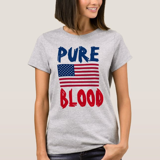 Camiseta PURE BLOOD PATRIOT anti-jab patriot T-Shirts (Frente)