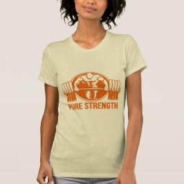 Camiseta Pure Strength Powerlifting Logo – Gold Edition Gym