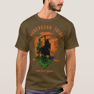Camiseta Purepecha Tribe - Retrô indígena mexicano orgulhos